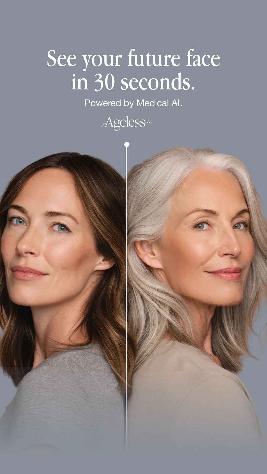 See your future face with Ageless AI