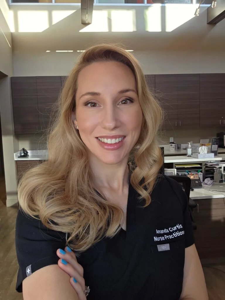 Amanda Curtis, FNP-BC, CANS — founder of Aura Wellness and Aesthetics